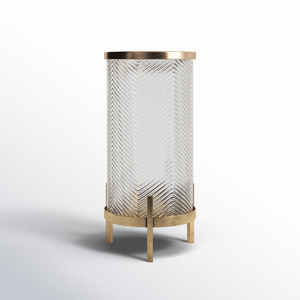Glass Cylinder Heat Resistant Home Decoration Candle Holder <b>Wedding</b> <b>Table</b> Decor Metal Glass Votives Candle Holder - Product Image 1