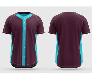 Maillot de baseball haute performance entièrement sublimé personnalisé |   Kit de baseball d'équipe avec logo et numéros personnalisés |   Polyester respirant - Product Image 2