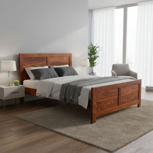 Cabecero de Cama Plegable de Madera Maciza Hecho a Mano, Tamaño Queen, con Estructura de Madera Resistente y Acabado Natural Color Miel - Product Image 3