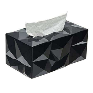 Moderna Caja de Pañuelos Cuadrada de Resina con Diseño de Espiral Personalizado, Dispensador Decorativo para Baño, Dormitorio u Oficina - Product Image 3