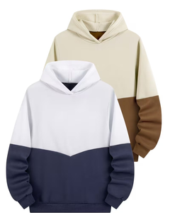 Color Block Winter Lined Boys Hoodie Pullover Sweatshirt Hooded Long Sleeve Fleece Polyester/Cotton Casual Wear - Product Image 1