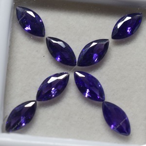 Tanzanite violette naturelle 7 mm, taille marquise, pierres précieuses certifiées, lot de pierres en vrac, prix de gros, pour la fabrication de bijoux - Product Image 6