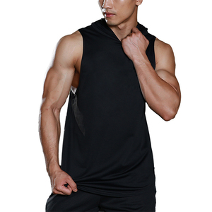 <b>Men's</b> Solid <b>Black</b> <b>Tie</b>-Dyed O-Neck Knitted Sleeveless Tank Top Breathable Quick Dry Casual Wear 100% Polyester - Product Image 1