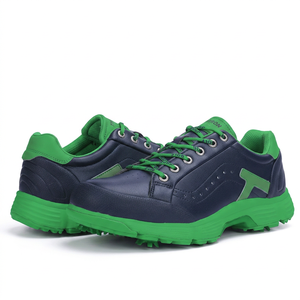 Zapatos de Carreras Personalizados para Hombre, Parte Superior de Cuero Genuino, Suela de Goma, Zapatos de Golf de Talla Grande con Tacos y Púas, Duraderos para Exteriores - Product Image 6