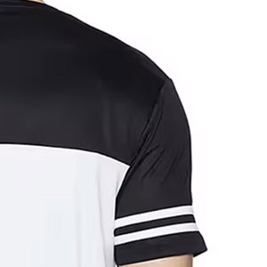T-shirt à manches courtes pour homme, col rond, coupe classique, respirant, tricoté, blanc et noir, vêtements décontractés, chemises de créateur - Product Image 3