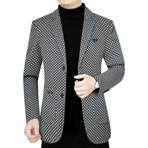 Manteaux en coton pour hommes, veste trench, blazer décontracté pour affaires avec poche décorative, coupe-vent printemps-automne pour hommes - Product Image 6