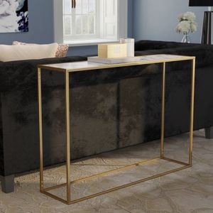 Modern Rectangular <b>Console</b> Cabinet Featuring Marble Top Stylish Furniture Solution For Hotel Lobby Interior Decoration Projects - Product Image 4
