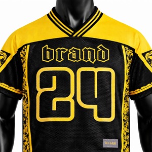 Ensemble de maillot et short de football américain de qualité supérieure, uniforme sportif respirant, vêtements d'équipe personnalisés pour les entraînements et les matchs - Product Image 5
