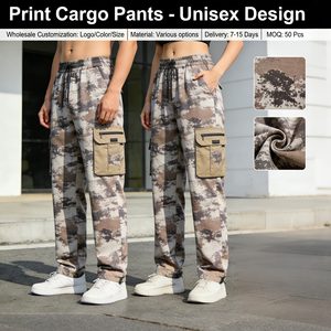 <span class=keywords><strong>Pantaloni</strong></span> Cargo Casual da <span class=keywords><strong>Uomo</strong></span> in Stile Militare, 55% Cotone 45% Poliestere, Chiusura con Bottoni - Product Image 5