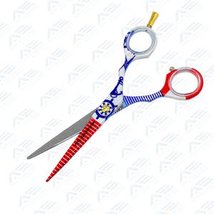 Tijeras de corte de pelo de diseño personalizado, tijeras de peluquero afiladas de acero inoxidable con tornillo elegante, peluquería profesional - Product Image 4