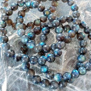 Hermosa Pulsera de Labradorita con Cuentas, Piedra Preciosa Natural, Cuentas Redondas Pulidas Multicolor, Joyería de Cristal Curativa, Venta al por Mayor África - Product Image 2