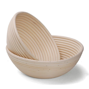 Cesta de fermentación de ratán natural sostenible hecha a mano con cubierta de tela para fermentación de masa madre, herramienta de panadería, venta al por mayor de fábrica - Product Image 6