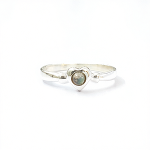Romantic Style 2.0 Grams <b>Labradorite</b> Fashion <b>Ring</b> Gemstone Bezel Setting - Product Image 3