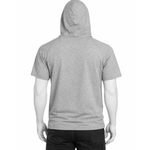 Sudadera con Capucha de Manga Corta de Alta Calidad al por Mayor, Estilo Oversize, de Algodón, para Gimnasio y Entrenamiento, Ajuste Delgado, para Hombre - Product Image 4