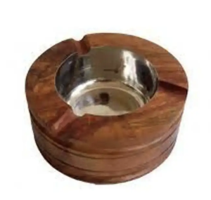 Cenicero de Bambú con Forma Personalizada y Revestimiento de Acero Inoxidable, para Uso en Interiores o Exteriores, Porta Cigarrillos de la India - Product Image 3