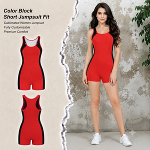 Traje de baño de una pieza para mujer, cintura alta, sin mangas, cuello redondo, secado rápido, color sólido, para verano - Product Image 3