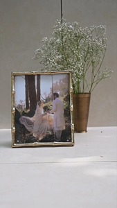 Picture <b>Frame</b> Set of 2 Walnut Picture <b>Frames</b> Walnut Picture <b>Frames</b> <b>Wall</b> Gallery Collage <b>Wall</b> Mount or Tabletop Display Vintage - Product Image 3