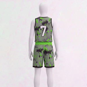 Wholesale Reddito Sports Basketball Uniforms <b>Set</b> New Style Sportswear Jerseys Shorts Lightweight Breathable Polyester/Cotton - Product Image 2