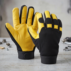 Guantes Mecánicos de Cuero Vacuno de Primera Calidad, Resistentes a la Abrasión, Suaves y Cómodos para Actividades al Aire Libre - Product Image 4