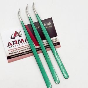 Extensiones de Pestañas de Punta Puntiaguda, Duraderas, de Fibra Sostenible, Probadas a Mano, Color Verde Metálico, de Acero Inoxidable, en Oferta - Product Image 6