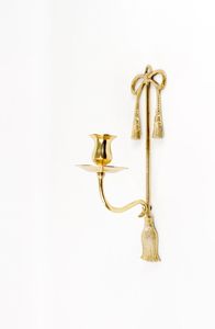 Candelabro de pared de metal con doble brazo, soporte decorativo de hierro para sala de estar, comedor y decoración de eventos - Product Image 2