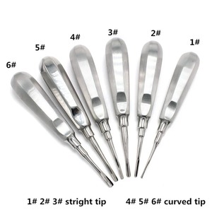 Instrumentos Quirúrgicos BAFA, Juego de Elevadores Dentales Manuales de Acero Inoxidable, Extractor de Raíces Curvo y Recto, Herramientas de Cirugía Oral Ergonómicas - Product Image 6