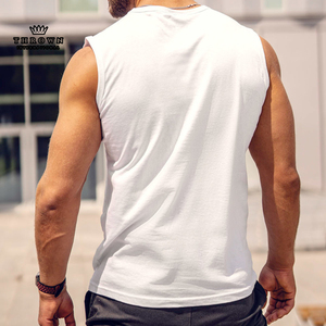 Débardeur de fitness 100 % coton pour homme 2025 – Séchage rapide, respirant, idéal pour l'entraînement estival, la gym, le basketball – T-shirt tricoté pour l'été - Product Image 2