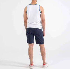 Gym Fitness Tank Tops Men's Clothing Bodybuilding Summer High Street Style Sleeveless Breathable Cotton/Polyester Tank Top - Product Image 4