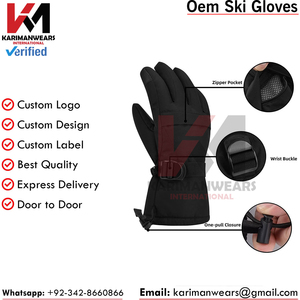 Guantes de nieve profesionales con aislamiento térmico, impermeables, transpirables y de ajuste cómodo - Product Image 5