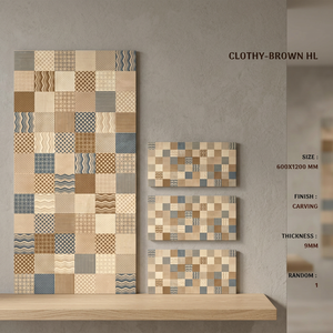 Realgres Citrine Dark 60x120cm, Azulejos de Porcelana Resistentes a los Ácidos y Antideslizantes para Paredes y Pisos, Superficie Tallada, Colección de Mármol de Lujo - Product Image 5