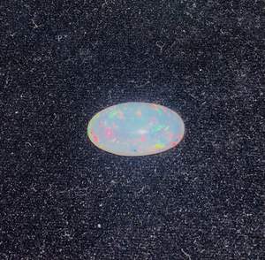 Opale de feu blanche naturelle d'Éthiopie Welo, cabochon taille libre 5-8 carats, taille brillant, multi-feu, pour la fabrication de bijoux - Product Image 3