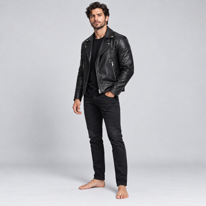 Professional <b>men</b> <b>leather</b> <b>jackets</b> featuring premium quality materials strong stitching classic design and comfortable everyday - Product Image 5