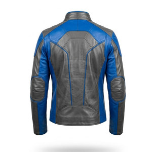 Chaqueta de cuero refinada para hombre, diseñada para la moda urbana, con ajuste cómodo, bolsillos funcionales y apariencia premium. - Product Image 2