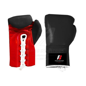 Guantes de Boxeo de Cuero Personalizados - Cierre de Gancho y Bucle de Alta Calidad, Secado Rápido, Antideslizantes, Absorben la Humedad, para Adultos - Product Image 6