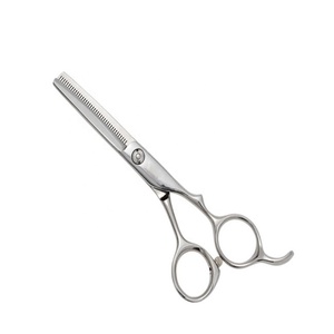 กรรไกรตัดผมสแตนเลสมีด้ามจับยางเครื่องมือความงามคมใบมีดตรงสำหรับกรรไกรผอมบาง - Product Image 4