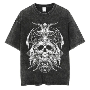 เสื้อยืดผู้ชายพิมพ์ลายโลโก้แบบ DTG ผ้าฝ้าย/โพลีเอสเตอร์ 100% ระบายอากาศได้ดี กันยับ เป็นมิตรกับสิ่งแวดล้อม แห้งเร็ว สไตล์สตรีทแวร์ - Product Image 6
