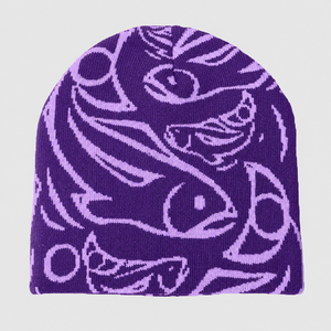 Wholesale Personalised Unisex Adults Winter Breathable <b>Waterproof</b> Spandex/Cotton Striped Street Style 3D Embroidered Logo <b>Beanie</b> - Product Image 4