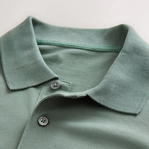 Camisas Casuales Transpirables de Lona Sólida para Hombre, 120 g/m², Algodón/Fibra de Bambú, Manga Corta, Logotipo Bordado Personalizado, Camisas de Golf - Product Image 6