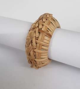 Anillo para Servilletas de Bambú N S Tomar Handicrafts, Ecológico, de Fibra de Bambú, Estilo Floral, 4.5cm, para Camping - Product Image 1