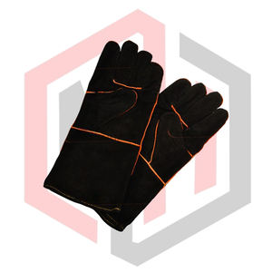 Gants de soudage en cuir de vache, paume renforcée, pour soudeurs TIG MIG, antistatiques et anti-chocs, pour pompiers - Product Image 2
