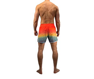 กางเกงขาสั้นออกกำลังกาย MMA สำหรับผู้ชาย ผ้า Oxford ผสม Spandex/Polyester เป็นมิตรกับสิ่งแวดล้อม กันลม ระบายอากาศ แห้งเร็ว ป้องกันกลิ่น เอวกลาง ซิปหน้า - Product Image 3