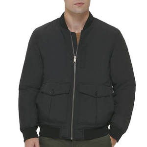 Chaqueta Bomber de Poliéster para Hombre, Estilo Casual Urbano con Cuello Alto, Chaqueta de Invierno con Estampado de Letras para Hombre - Product Image 4