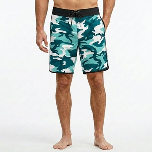 Shorts de bain camouflage haut de gamme pour hommes, en polyester, anti-UV, avec cordon de serrage, séchage rapide, légers, pour la plage, le surf, l'été - Product Image 3