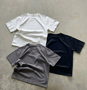 Camisetas Blancas Plegadas de Algodón Grueso de 260 g/m², Personalizadas al por Mayor, Impresión Puff, Serigrafía, Logotipo Directo en la Prenda - Product Image 1