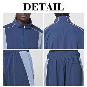 Conjunto de Chaqueta y Pantalones Deportivos para Hombre, Transpirable, Cortavientos, con Cierre, Bordado, Impermeable, Premium, Ropa Deportiva de Invierno - Product Image 4