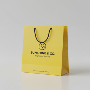 Bolsa de Compras de Papel Blanco Ecológica Hecha a Mano con Logotipo Personalizado y Asa para Empaquetado Minorista en Supermercados - Product Image 4