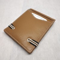 Dompet Jepit Uang Kulit Pria Buatan Tangan, Pasokan Langsung Pabrik Grosir, Tempat Kartu Debit, Anti RFID, Pendek, Terjangkau, Vintage