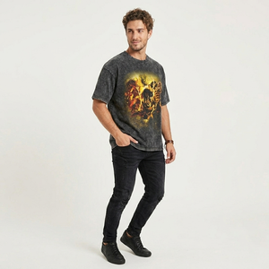 Camiseta con estampado gráfico personalizado DTG, 100% algodón, calidad premium, estilo vintage moderno, manga corta para hombre - Product Image 3