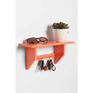 Porte-clés en bois artisanal écologique, décoration de style de vie durable, organisateur mural pour courrier et clés - Product Image 1