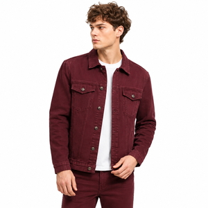 Chaqueta vaquera para hombre con construcción duradera, estilo clásico y cómoda combinación de capas para atuendos casuales modernos al aire libre OEM - Product Image 1